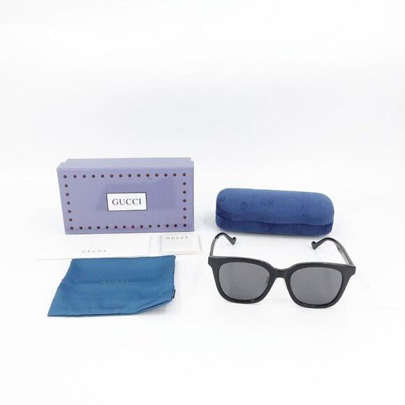 Gucci GG1000 Wayfarer Sunglasses Black Gray OS - Picture 5 of 16